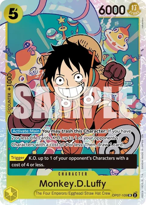 Monkey.D.Luffy Reprint OP07-109 One Piece card from Premium Booster -The Best- Vol. 2