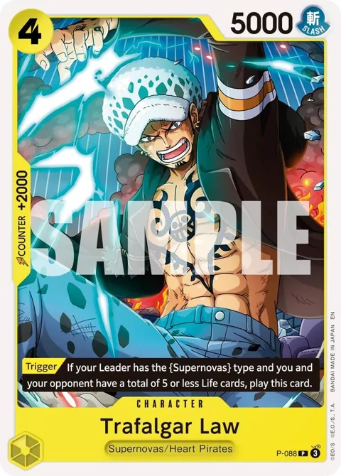 Trafalgar Law Reprint P-088 One Piece card from Premium Booster -The Best- Vol. 2