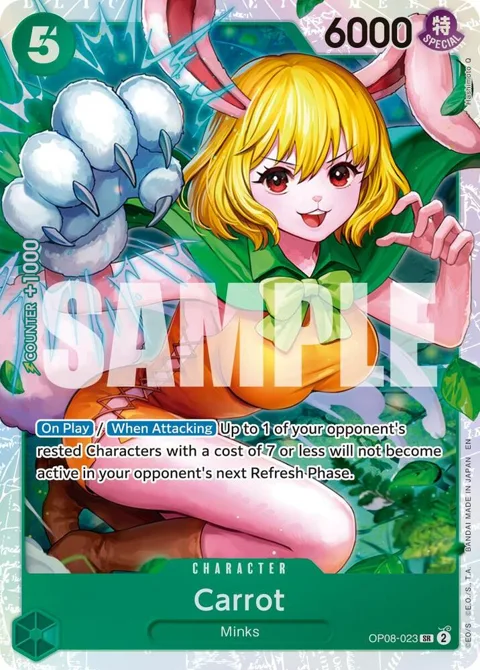Carrot Reprint OP08-023 One Piece card from Premium Booster -The Best- Vol. 2