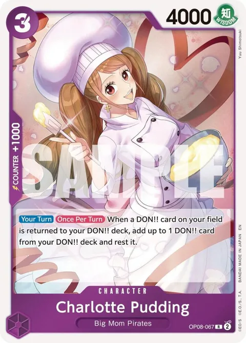 Charlotte Pudding Reprint OP08-067 One Piece card from Premium Booster -The Best- Vol. 2