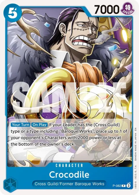 Crocodile Reprint P-082 One Piece card from Premium Booster -The Best- Vol. 2