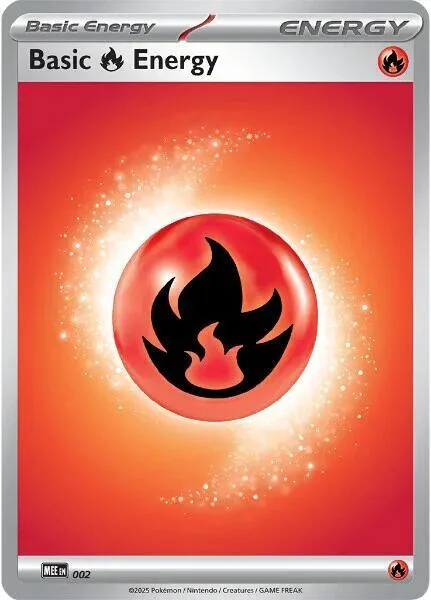 Basic Fire Energy - 002 #2 Reverse Holofoil Pokémon card from Mega Evolution Energies