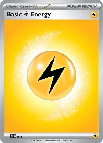 Basic Lightning Energy - 004 #4 Pokémon card from Mega Evolution Energies