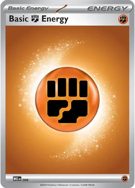 Basic Fighting Energy - 006 #6 Reverse Holofoil Pokémon card from Mega Evolution Energies