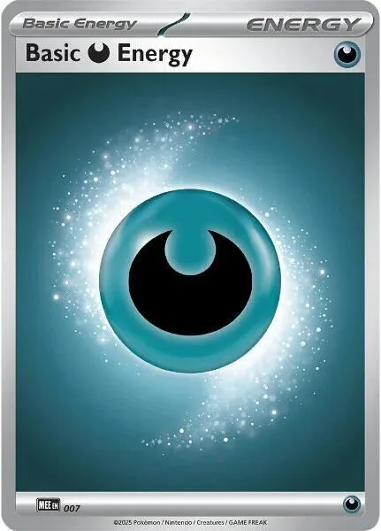 Basic Darkness Energy - 007 #7 Reverse Holofoil Pokémon card from Mega Evolution Energies