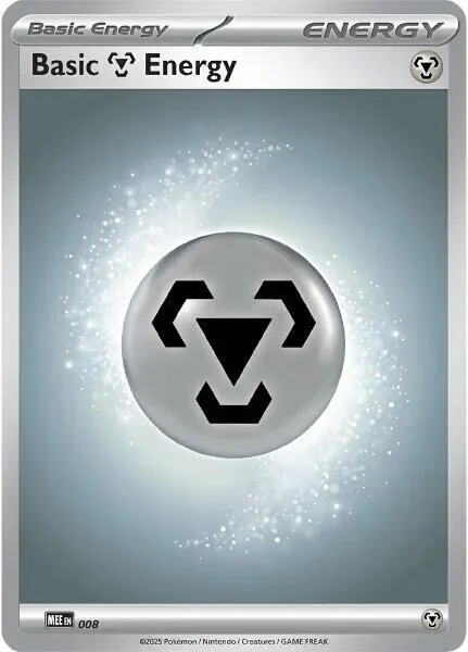 Basic Metal Energy - 008 #8 Reverse Holofoil Pokémon card from Mega Evolution Energies