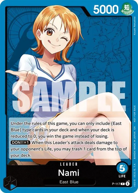 Nami P-117 One Piece card from One Piece Promotion Cards