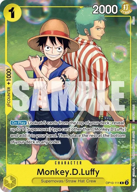 Monkey.D.Luffy Learn Together Deck Set - Set Sail Event OP10-111 One Piece card from One Piece Promotion Cards