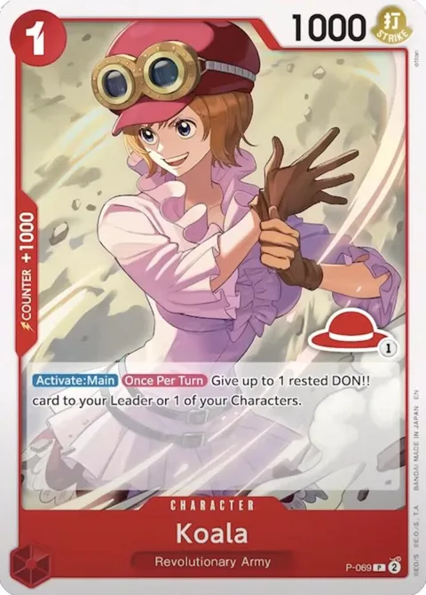 Koala Luffy Deck P-069 One Piece card from Learn Together Deck Set