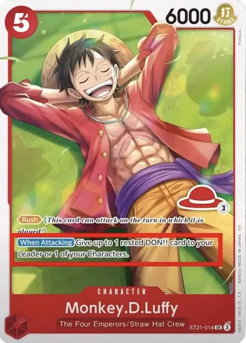 Monkey.D.Luffy Luffy Deck ST21-014 One Piece card from Learn Together Deck Set