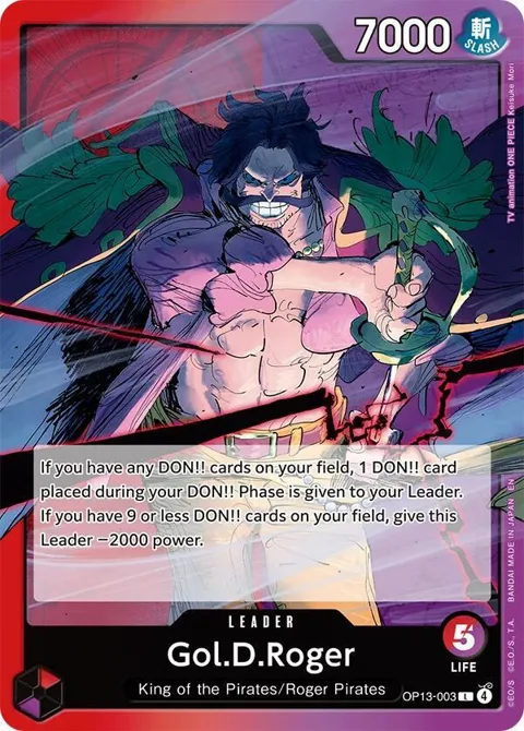 Gol.D.Roger OP13-003 One Piece card from Carrying On His Will