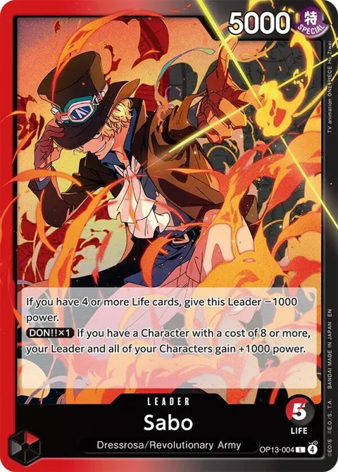 Sabo OP13-004 OP13 One Piece card from Carrying On His Will