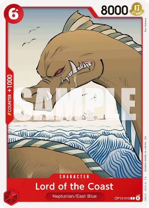 Lord of the Coast OP13-010 One Piece card from Carrying On His Will
