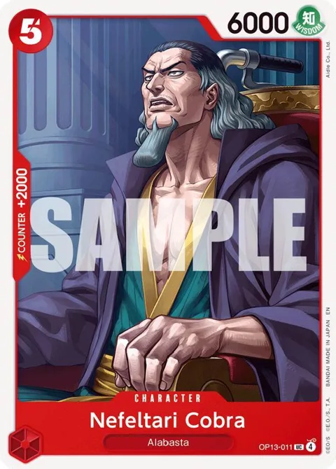 Nefeltari Cobra OP13-011 One Piece card from Carrying On His Will