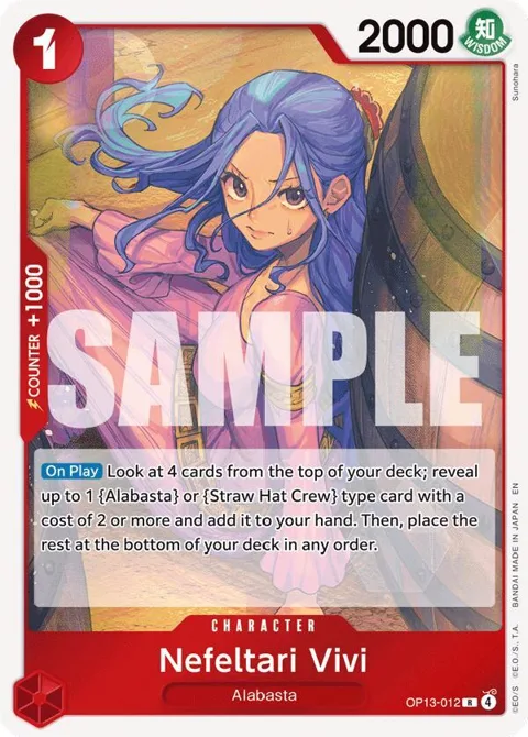Nefeltari Vivi OP13-012 One Piece card from Carrying On His Will