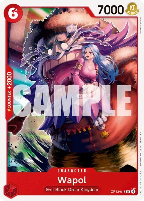 Wapol OP13-018 One Piece card from Carrying On His Will