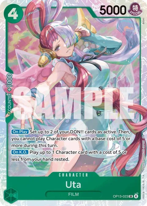 Uta OP13-023 One Piece card from Carrying On His Will