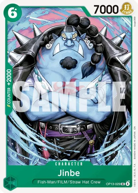Jinbe OP13-029 One Piece card from Carrying On His Will