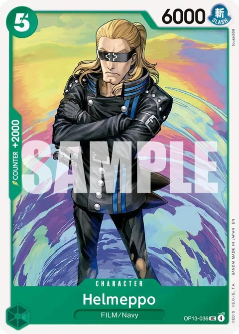Helmeppo OP13-036 One Piece card from Carrying On His Will