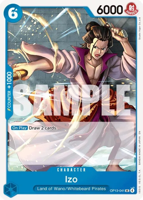 Izo OP13-041 One Piece card from Carrying On His Will