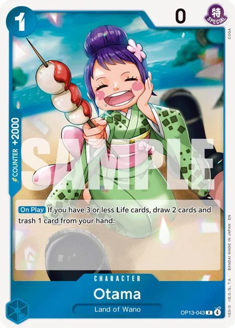 Otama OP13-043 One Piece card from Carrying On His Will