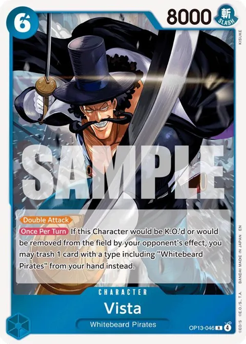 Vista OP13-046 One Piece card from Carrying On His Will