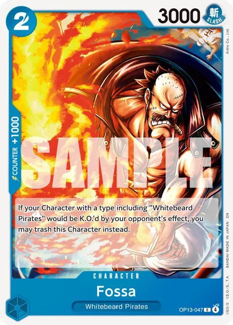 Fossa OP13-047 One Piece card from Carrying On His Will
