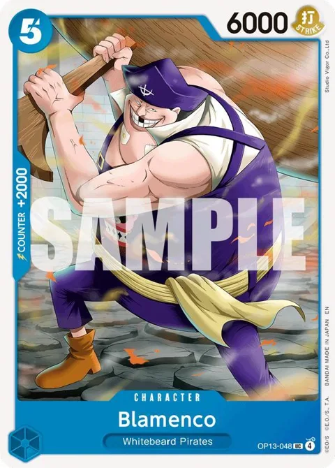 Blamenco OP13-048 One Piece card from Carrying On His Will
