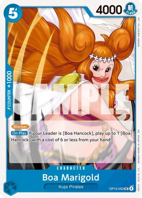 Boa Marigold OP13-052 One Piece card from Carrying On His Will