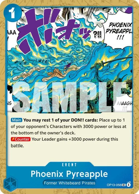 Phoenix Pyreapple OP13-058 One Piece card from Carrying On His Will