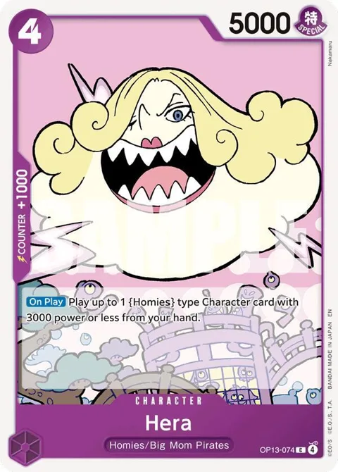 Hera OP13-074 One Piece card from Carrying On His Will