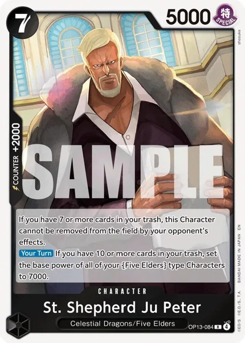 St. Shepherd Ju Peter OP13-084 One Piece card from Carrying On His Will