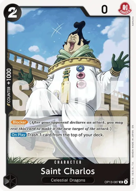 Saint Charlos OP13-087 One Piece card from Carrying On His Will