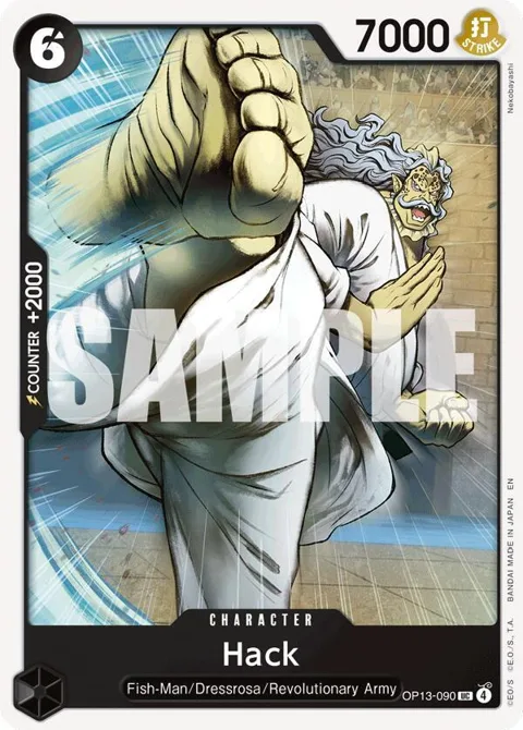 Hack OP13-090 One Piece card from Carrying On His Will