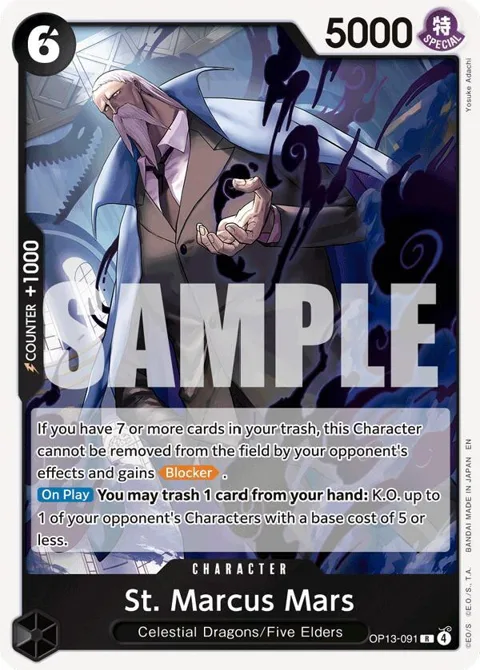 St. Marcus Mars OP13-091 One Piece card from Carrying On His Will