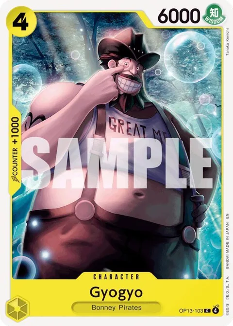 Gyogyo OP13-103 One Piece card from Carrying On His Will