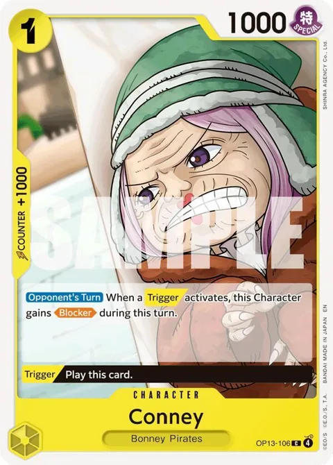 Conney OP13-106 One Piece card from Carrying On His Will