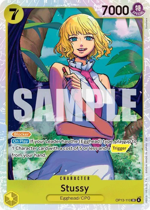Stussy OP13-110 One Piece card from Carrying On His Will