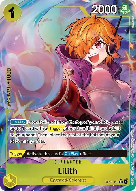 Lilith Alt Art OP13-113 One Piece card from Carrying On His Will