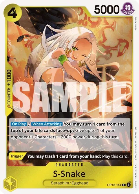 S-Snake OP13-114 One Piece card from Carrying On His Will