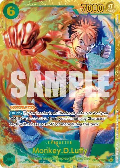 Monkey.D.Luffy OP13-118 One Piece card from Carrying On His Will