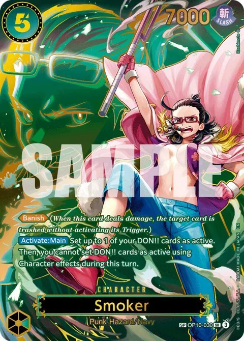 Smoker SP OP10-030 One Piece card from Carrying On His Will