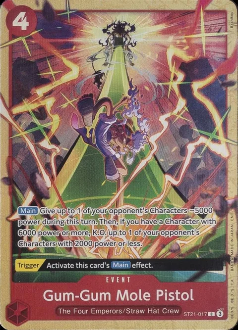 Gum-Gum Mole Pistol Premium Card Collection -Best Selection Vol. 5- ST21-017 One Piece card from One Piece Promotion Cards