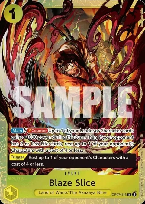 Blaze Slice Premium Card Collection -Best Selection Vol. 5- OP07-116 One Piece card from One Piece Promotion Cards