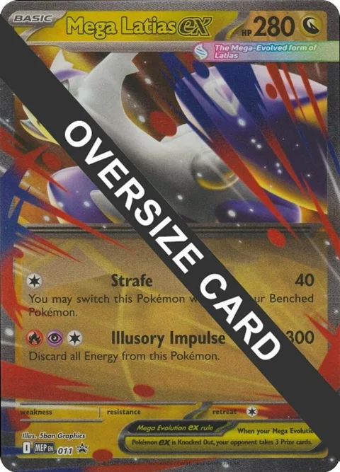 Mega Latias ex #011 Holofoil Pokémon card from Jumbo Cards