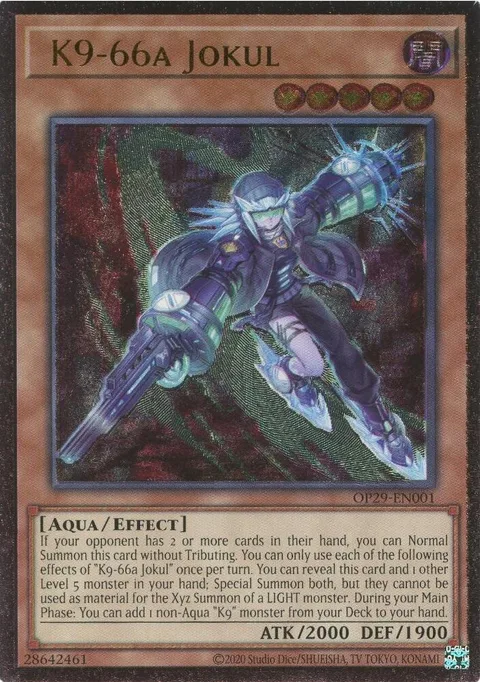 K9-66a Jokul OP29-EN001 Yu-Gi-Oh card from OTS Tournament Pack 29