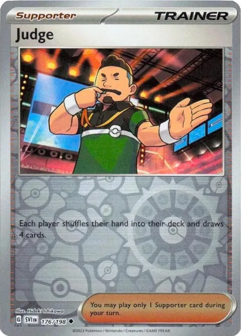 Judge #176/198 Reverse Holofoil Pokémon card from Professor Program Promos