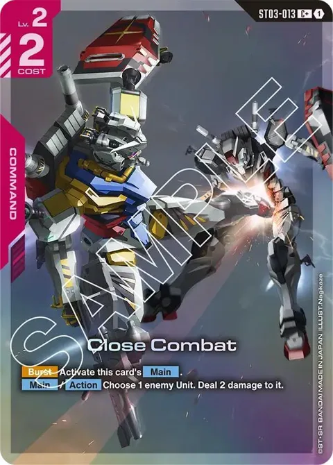 Close Combat C+ ST03-013 ST06 Gundam card from Starter Deck 06: Clan Unity