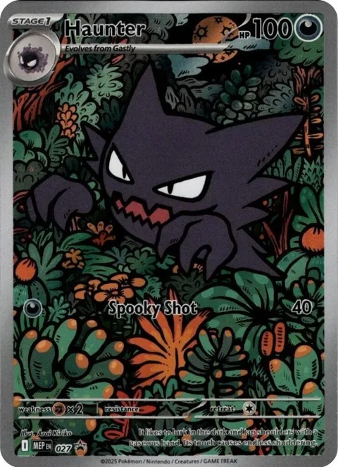 Haunter #027 Holofoil Pokémon card from Mega Evolution Promo