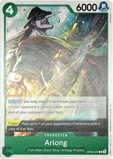 Arlong OP06-023 LT01 One Piece card from Learn Together Deck Set